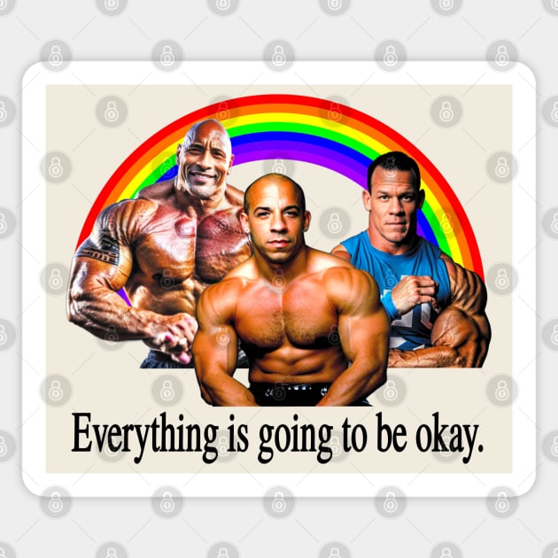 Everything is going to be okay - Positivity Affirmations For Your Soul Sticker by blueversion